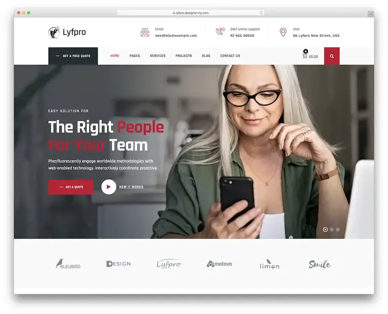 tema wordpress dell'altoparlante lyfpro