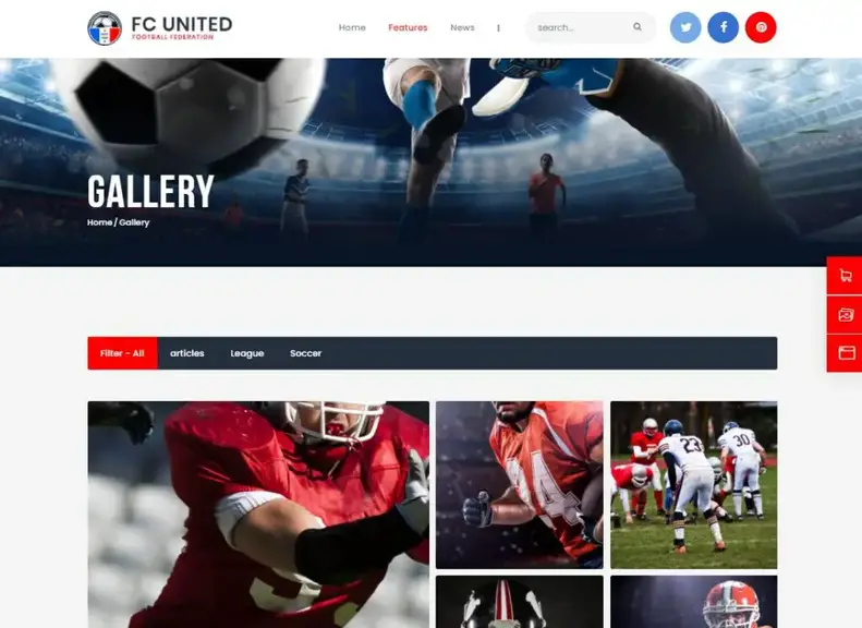 United FC |  Tema WordPress Calcio, Calcio e Sport + RTL