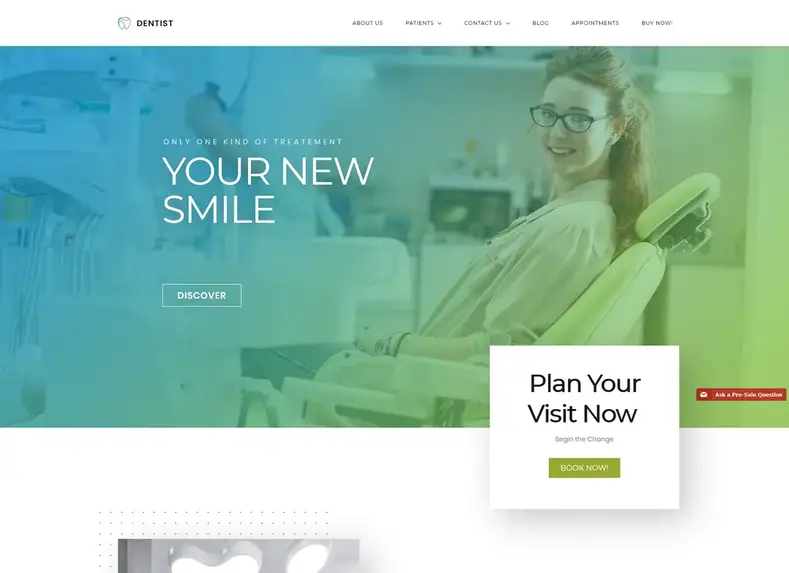 Dentista |  Tema WordPress para Dentista, Hospital Médico