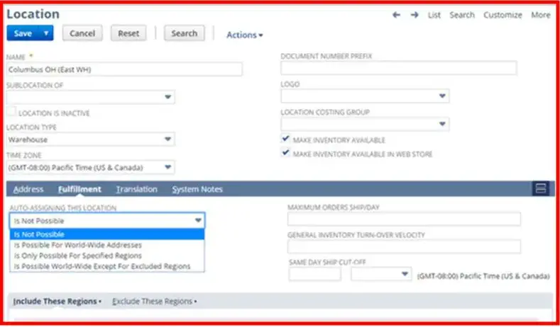 Funzionalità di Netsuite 