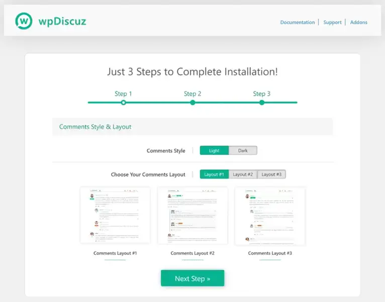 La procedura guidata di installazione di wpDiscut