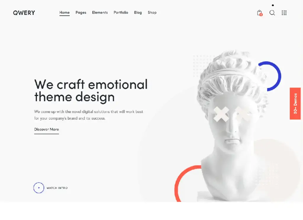 Qwery – viacúčelová podnikateľská téma WordPress + RTL