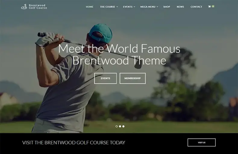 Thème de golf WordPress Brentwood