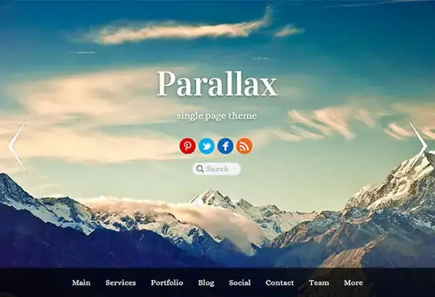 paralaks-wordpress-tema