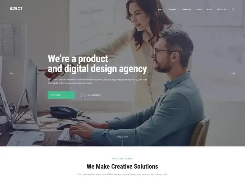 Expulsar |  Tema WordPress para web studio e agência criativa