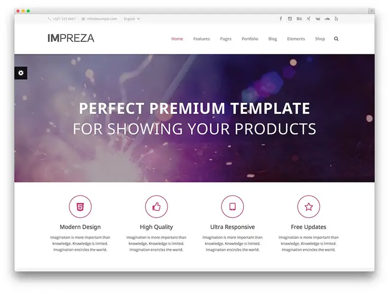 tema WordPress multiuso impreza