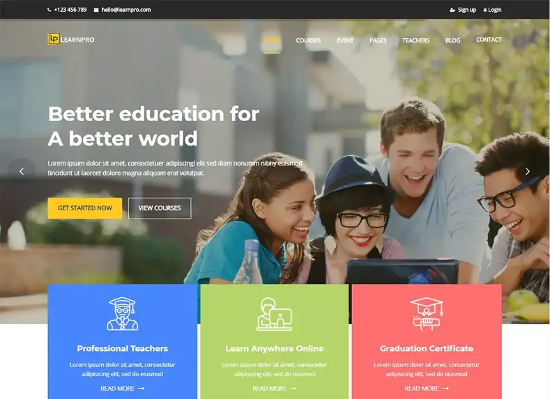 Learnpro-education-wordpress-theme