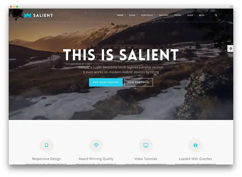 tema wordpress de design plano em destaque