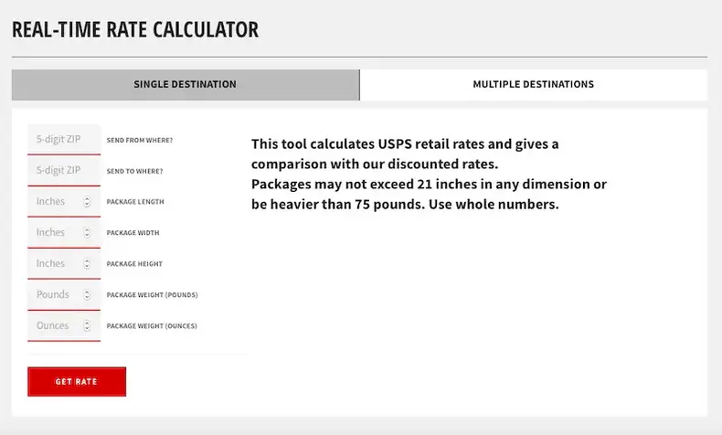 Kalkulator tarif waktu nyata untuk pengiriman batch