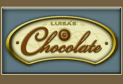 شعار شركة Luisas Chocolate Company