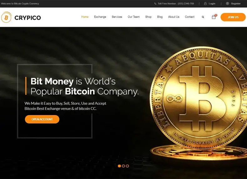 Crypico |  Thème WordPress Crypto Currency