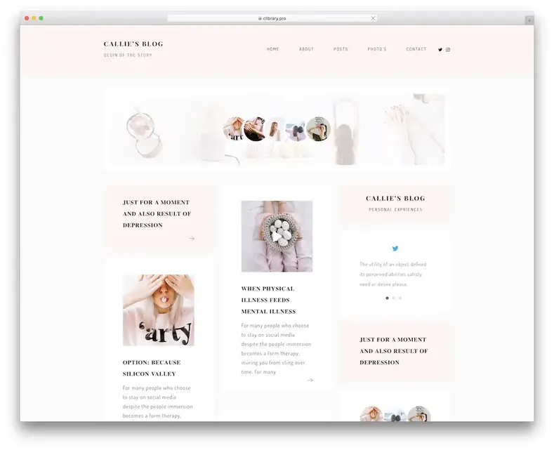 tema wordpress estilo callie pinterest