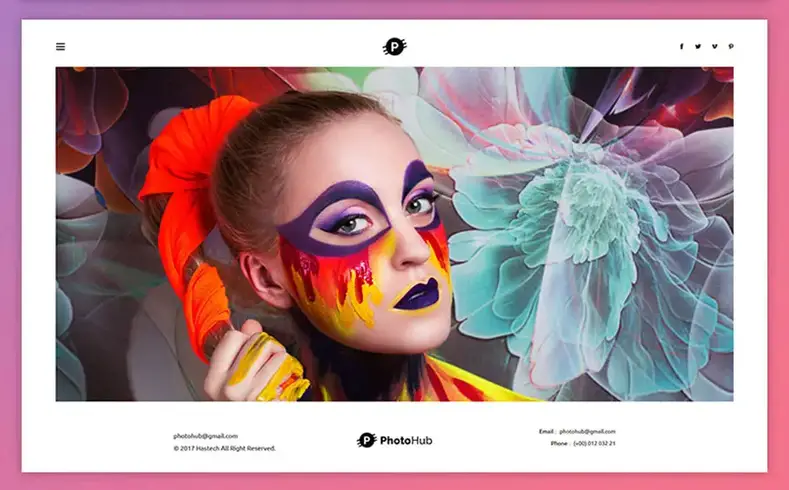 Photohub - Template Situs Web Fotografi Kreatif
