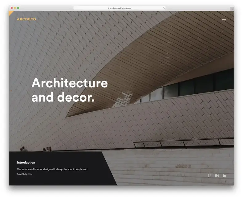thème wordpress de design d'intérieur arcdeco