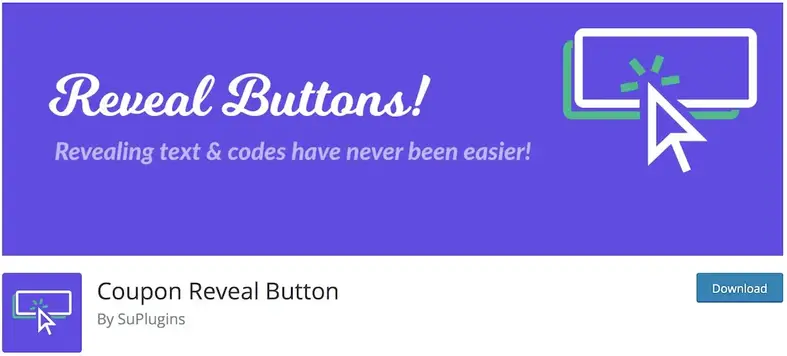 coupon révéler bouton wordpress offres quotidiennes plugin