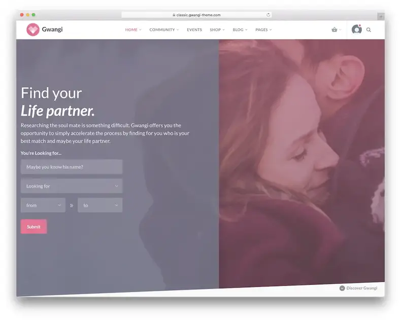 thème wordpress gwangi buddypress