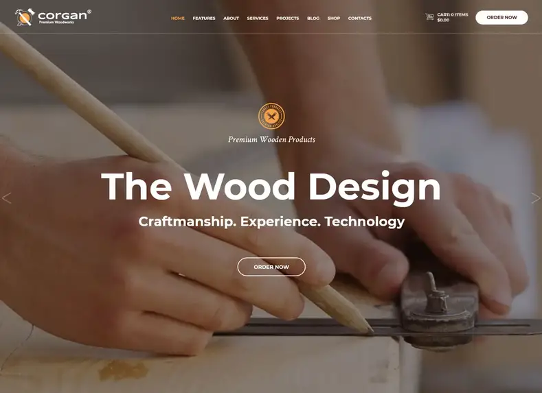 corgan-premium-woodworking-woodworking-tema-wordpress