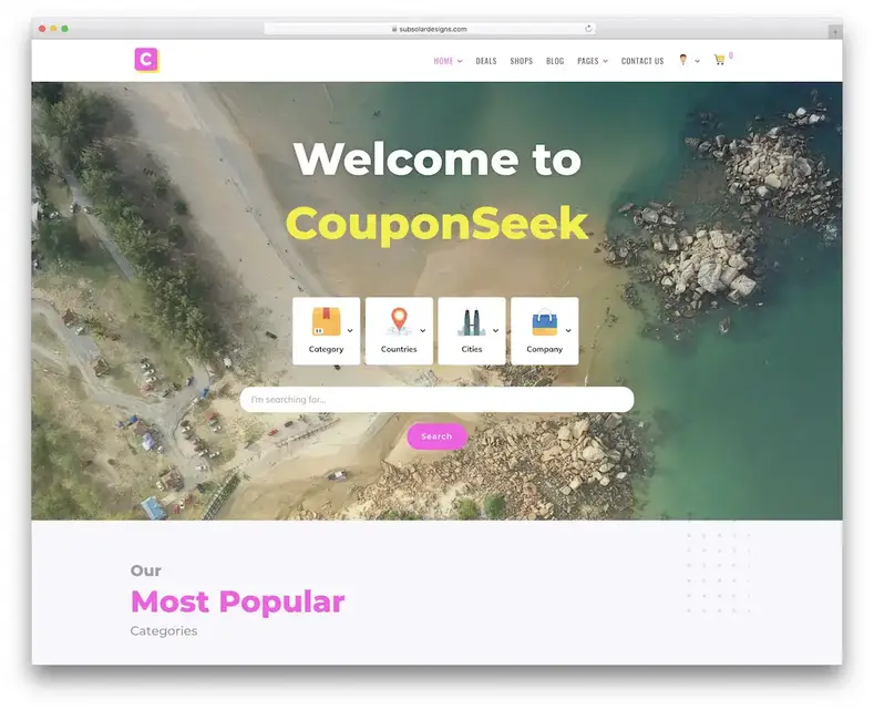 Cupom Seek Amazon Tema WordPress Afiliado