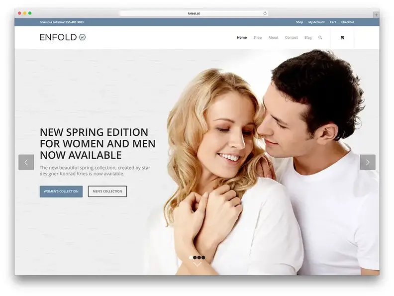 enfold – viacúčelová téma elektronického obchodu
