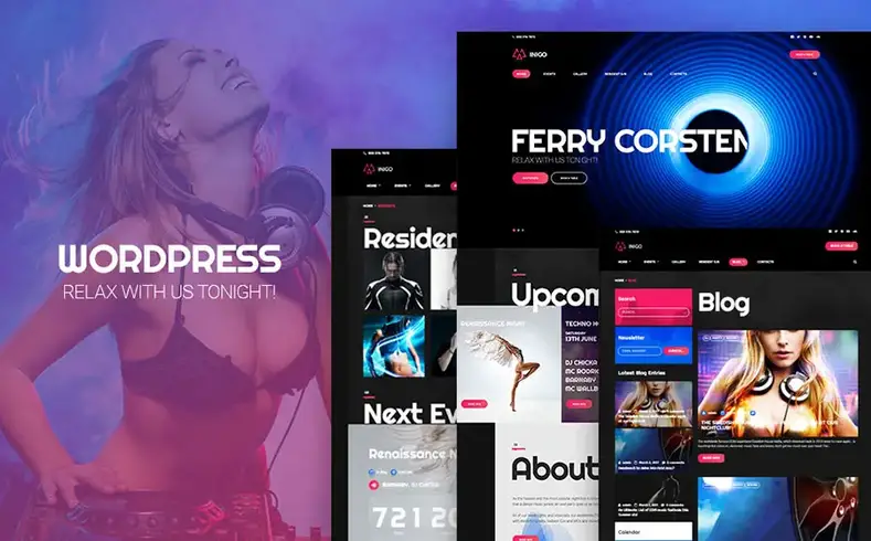 Tema WordPress per discoteca