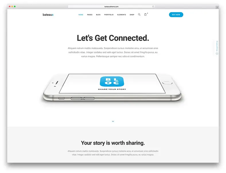 Bateaux-app-landing-page-website-template