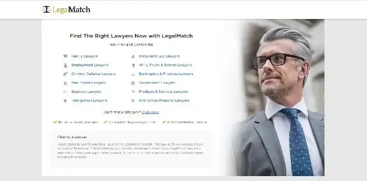 صفحة نشر LegalMatch