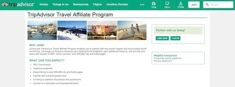 Image of travel affiliate programs