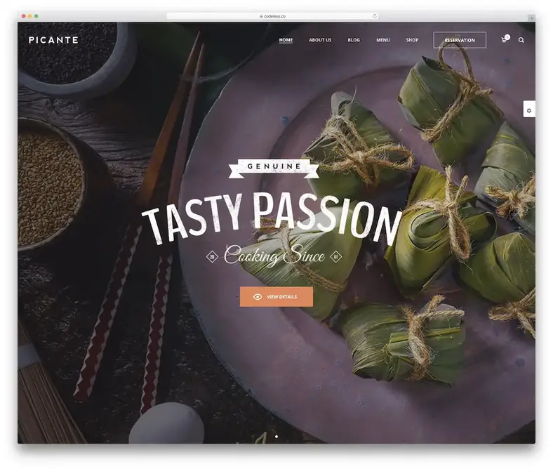 tema piccante ristorante wordpress