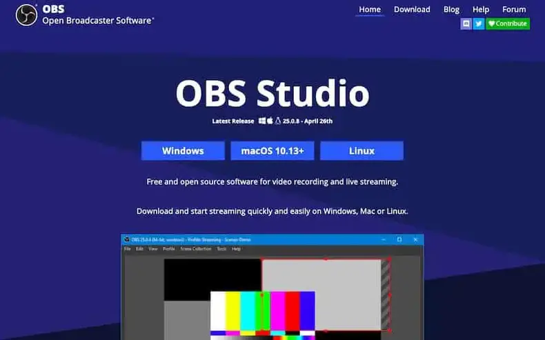 OBS Studio cross-platform streaming platform