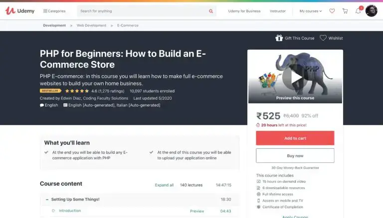 Crea un negozio eCommerce con PHP