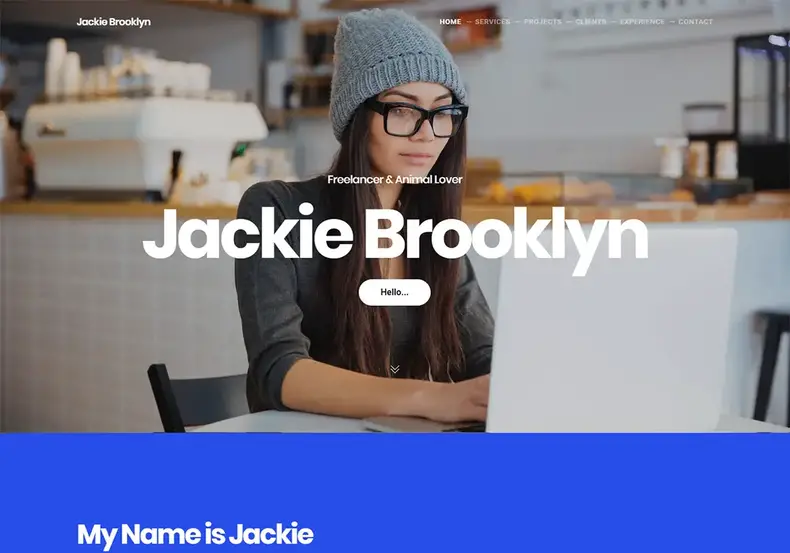 Thème WordPress pour la marque personnelle de Brooklyn