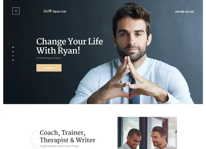 R. Cole |  Thème WordPress pour le coaching de vie et d'affaires