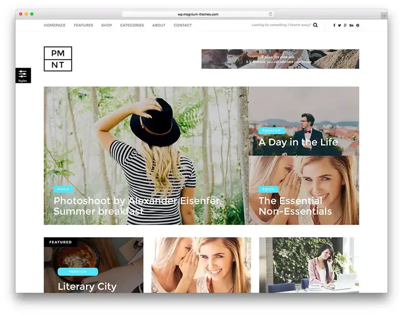 piemont - dergi tarzı tema