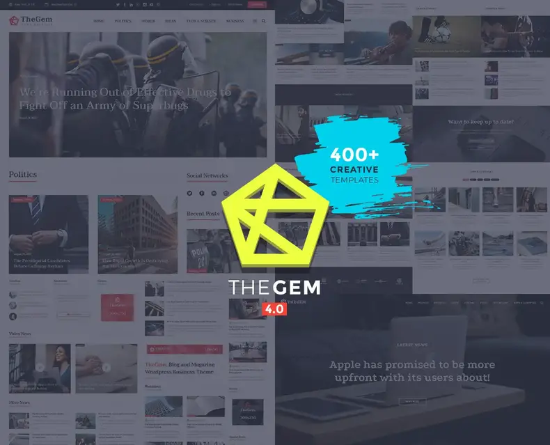 TheGem - thème WordPress de journal plus rapide