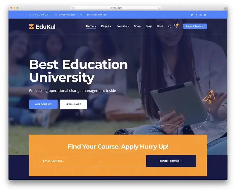 edukul curso online tema wordpress