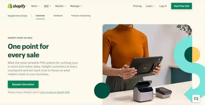 Aplikasi seluler Shopify POS