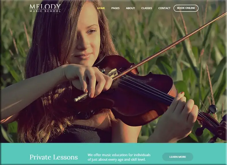 melodia |  Tema WordPress Escola de Música