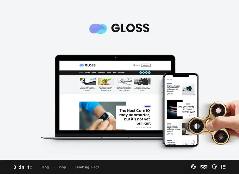 Thème de blog WordPress pour le magazine Shine Viral News