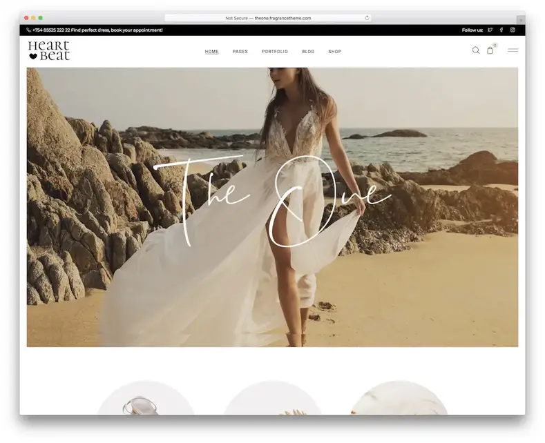 thème wordpress nuptiale de battement de coeur