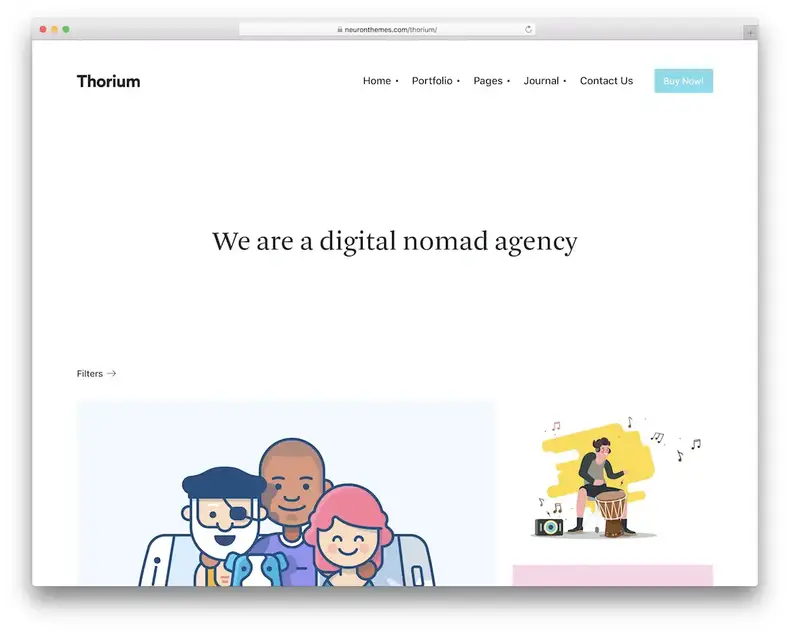 thème wordpress thorium pour les pigistes