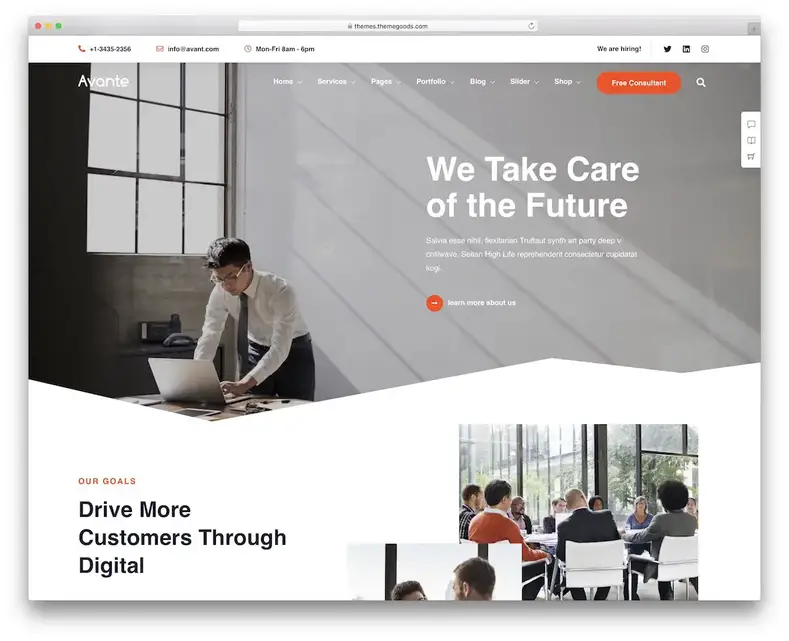 tema wordpress avante seguro