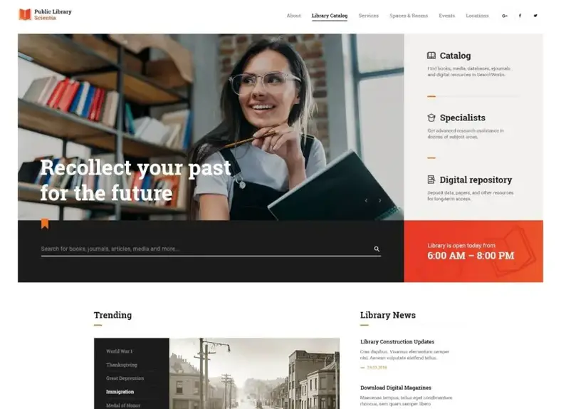 Scientifique |  Thème WordPress pour l'éducation des bibliothèques publiques et des librairies