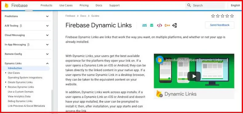 Tautan Dinamis Google Firebase