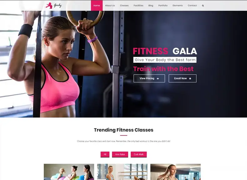 Gymnase |  Thème WordPress pour fitness et salle de sport