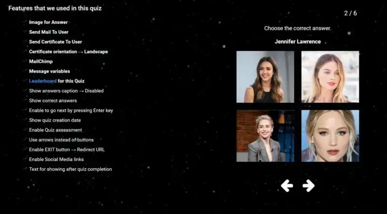 Teste de amostra do Quiz Maker