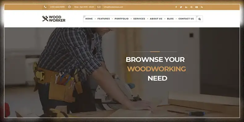 WoodWorker - Tema WordPress per la lavorazione del legno