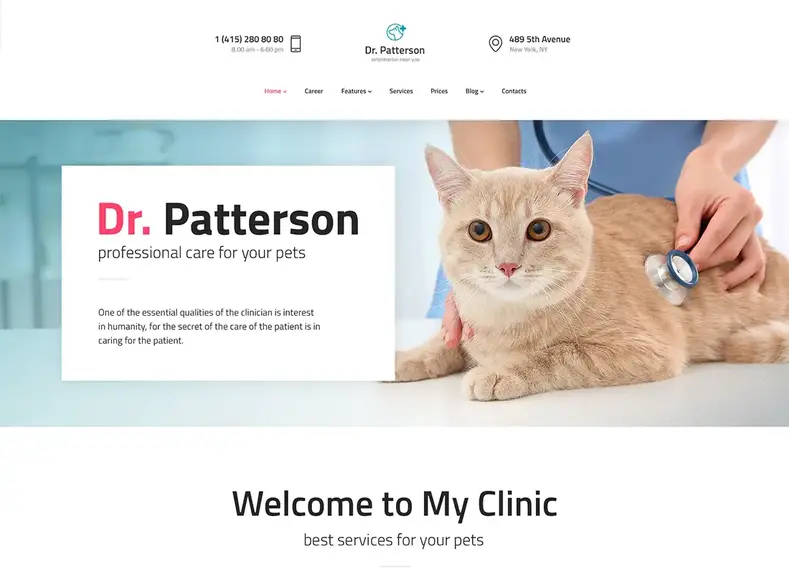 Dr Patterson - Thème WordPress pour la santé et la médecine