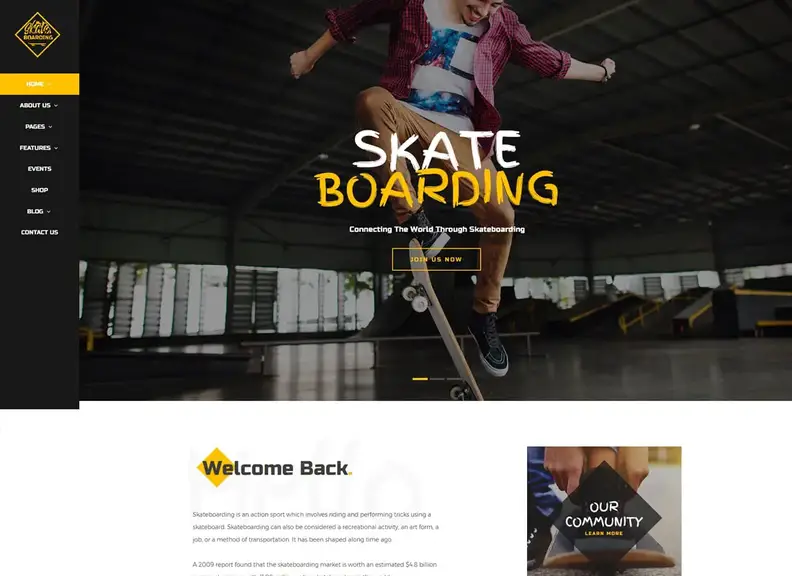 Kaykay |  Skate Shop ve Topluluk WordPress Teması