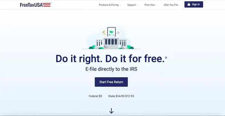 FreeTaxUSA: perangkat lunak pajak