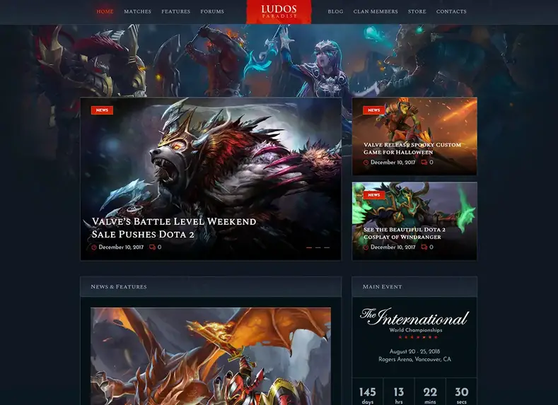 Ludos Paraíso |  Blog de jogos e tema WordPress do clã